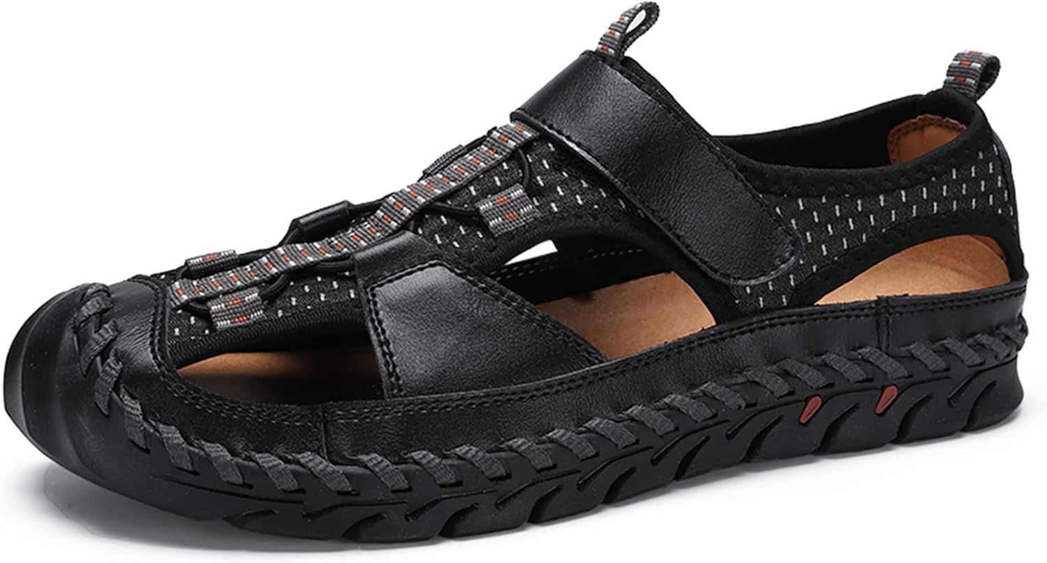 Мужские открытые спортивные сандалии Abborora, летние ручной работы из кожи, повседневные пляжные сандалии для рыбалки, черный
Мужские открытые спортивные сандалии Abborora, летние ручной работы из кожи, повседневные пляжные сандалии для рыбалки, черный