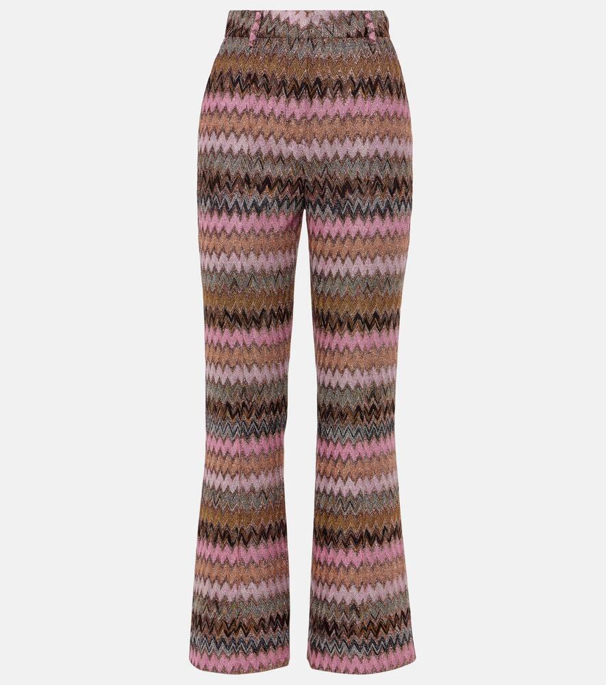 Металлизированные расклешенные брюки зигзаг Missoni, Multicolor Space-dyed With Dark Base
Металлизированные расклешенные брюки зигзаг Missoni, Multicolor Space-dyed With Dark Base