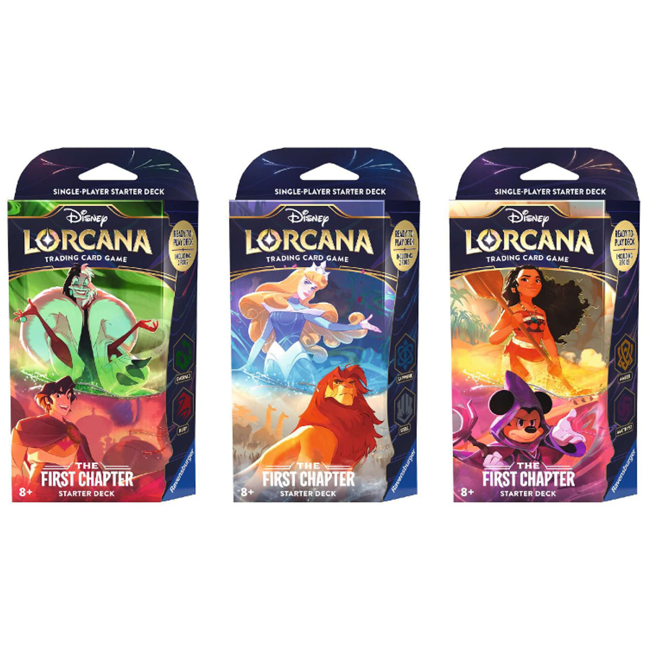 Карточная игра Disney Lorcana TCG: The First Chapter - Starter Deck (Set of 3)
Карточная игра Disney Lorcana TCG: The First Chapter - Starter Deck (Set of 3)