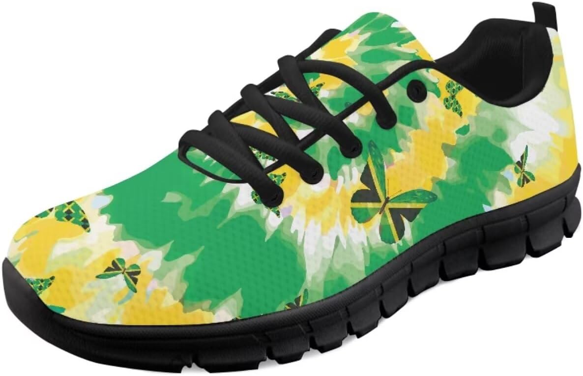Кроссовки с американским флагом для женщин, беговые и теннисные обувь, легкие спортивные трейловые кроссовки, мужские кроссовки ко Дню независимости США Getelinseng, Jamaican Flag Tie Dye Butterfly
Кроссовки с американским флагом для женщин, беговые и теннисные обувь, легкие спортивные трейловые кроссовки, мужские кроссовки ко Дню независимости США Getelinseng, Jamaican Flag Tie Dye Butterfly