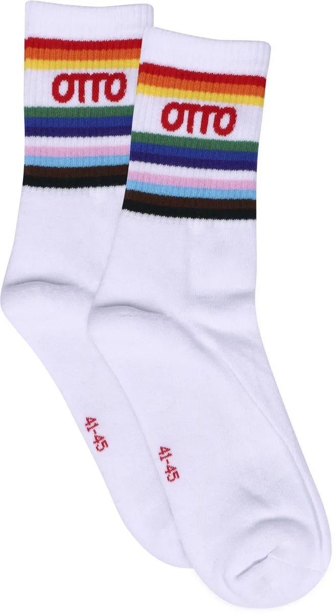 Носки Capelli New York, носки Pride ограниченной серии с логотипом OTTO, изготовленные из органического хлопка, цвет Weiß-Bunt
Носки Capelli New York, носки Pride ограниченной серии с логотипом OTTO, изготовленные из органического хлопка, цвет Weiß-Bunt