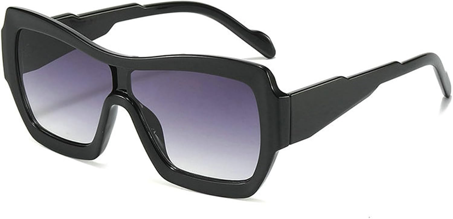 Willochra Модные большие квадратные солнцезащитные очки для женщин, ретро-градиентные очки с защитой от УФ-излучения UV400 для мужчин, трендовые солнцезащитные очки-щитки, C1
Willochra Модные большие квадратные солнцезащитные очки для женщин, ретро-градиентные очки с защитой от УФ-излучения UV400 для мужчин, трендовые солнцезащитные очки-щитки, C1