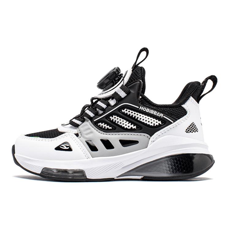 Нескользящая износостойкая детская обувь для повседневной жизни HOBIBEAR, черный/белый 
Нескользящая износостойкая детская обувь для повседневной жизни HOBIBEAR, черный/белый