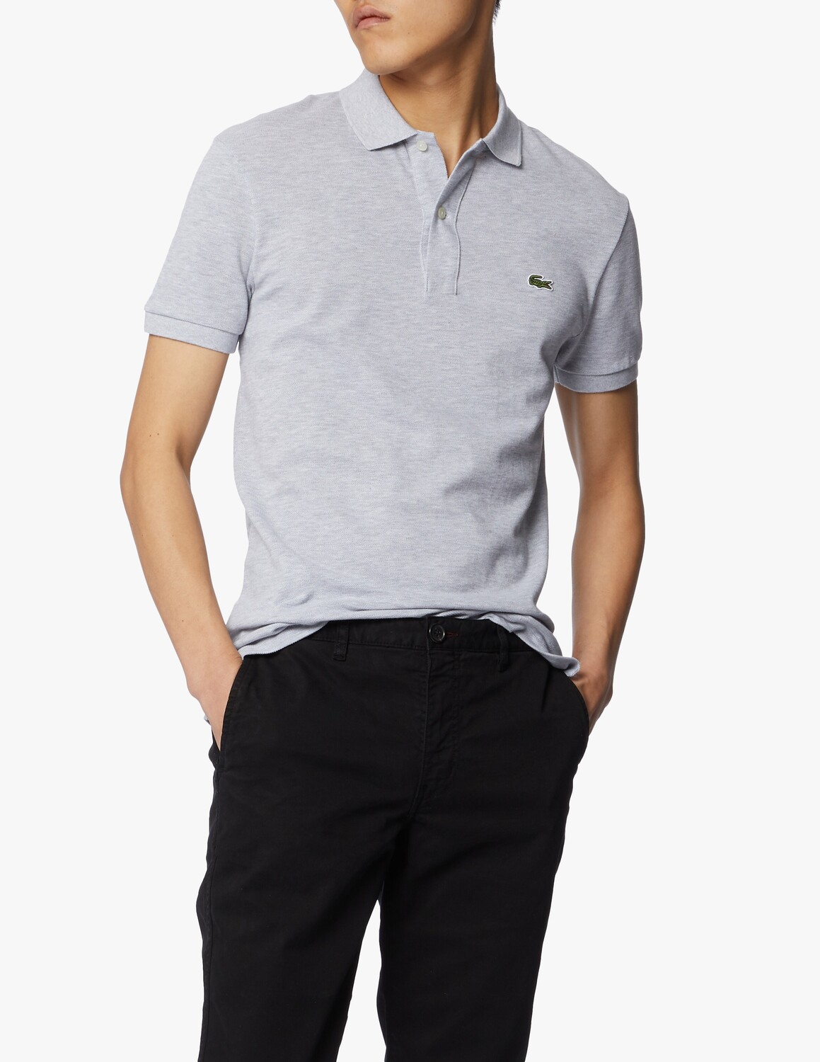 Поло с короткими рукавами приталенного кроя Lacoste, цвет Grigio Chiaro
Поло с короткими рукавами приталенного кроя Lacoste, цвет Grigio Chiaro