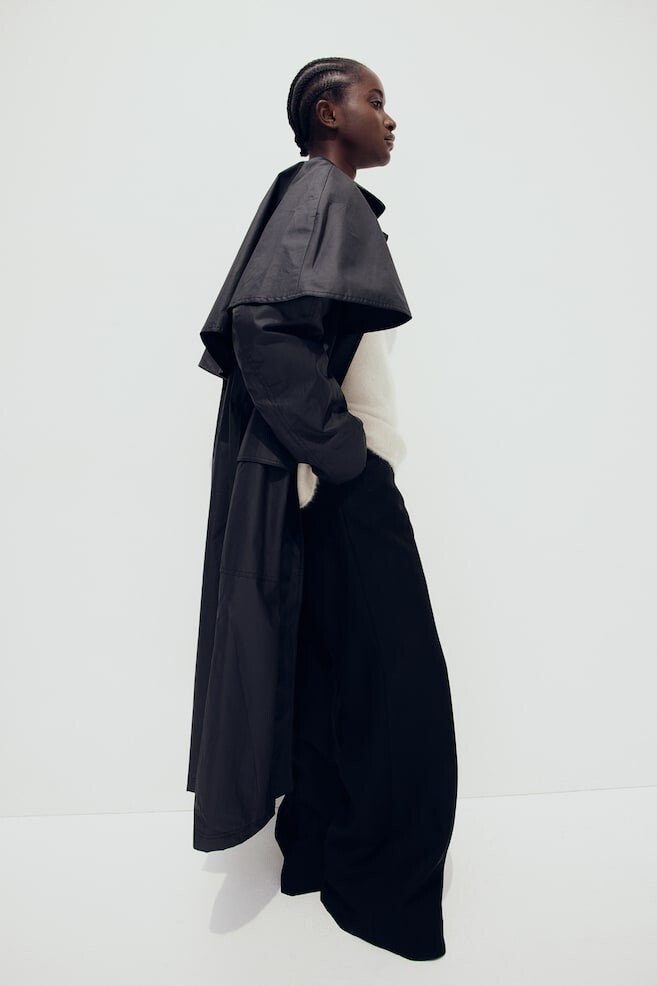 Пальто из вощеного хлопка H&M, черный
Пальто из вощеного хлопка H&M, черный