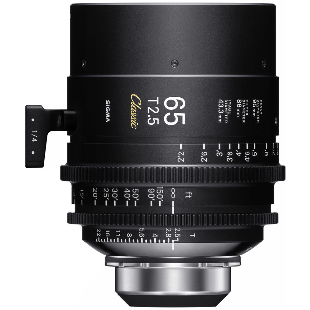 Объектив Sigma 65mm T2.5 FF Cine Classic Art Prime (крепление PL, ножки) 
Объектив Sigma 65mm T2.5 FF Cine Classic Art Prime (крепление PL, ножки)
