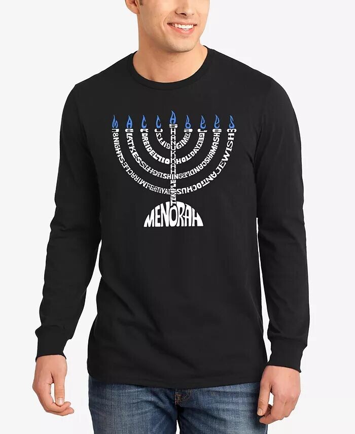 Мужская футболка с длинным рукавом Menorah Word Art LA Pop Art, черный
Мужская футболка с длинным рукавом Menorah Word Art LA Pop Art, черный