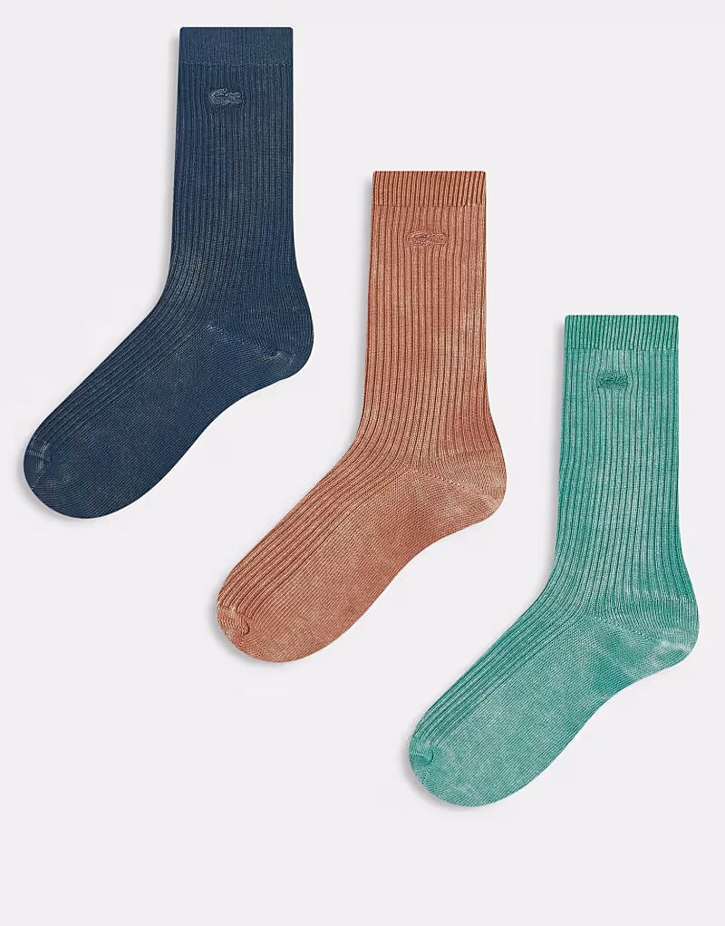 Носки Lacoste, 3 пары, выстиранные, красного, синего и зеленого цветов
Носки Lacoste, 3 пары, выстиранные, красного, синего и зеленого цветов