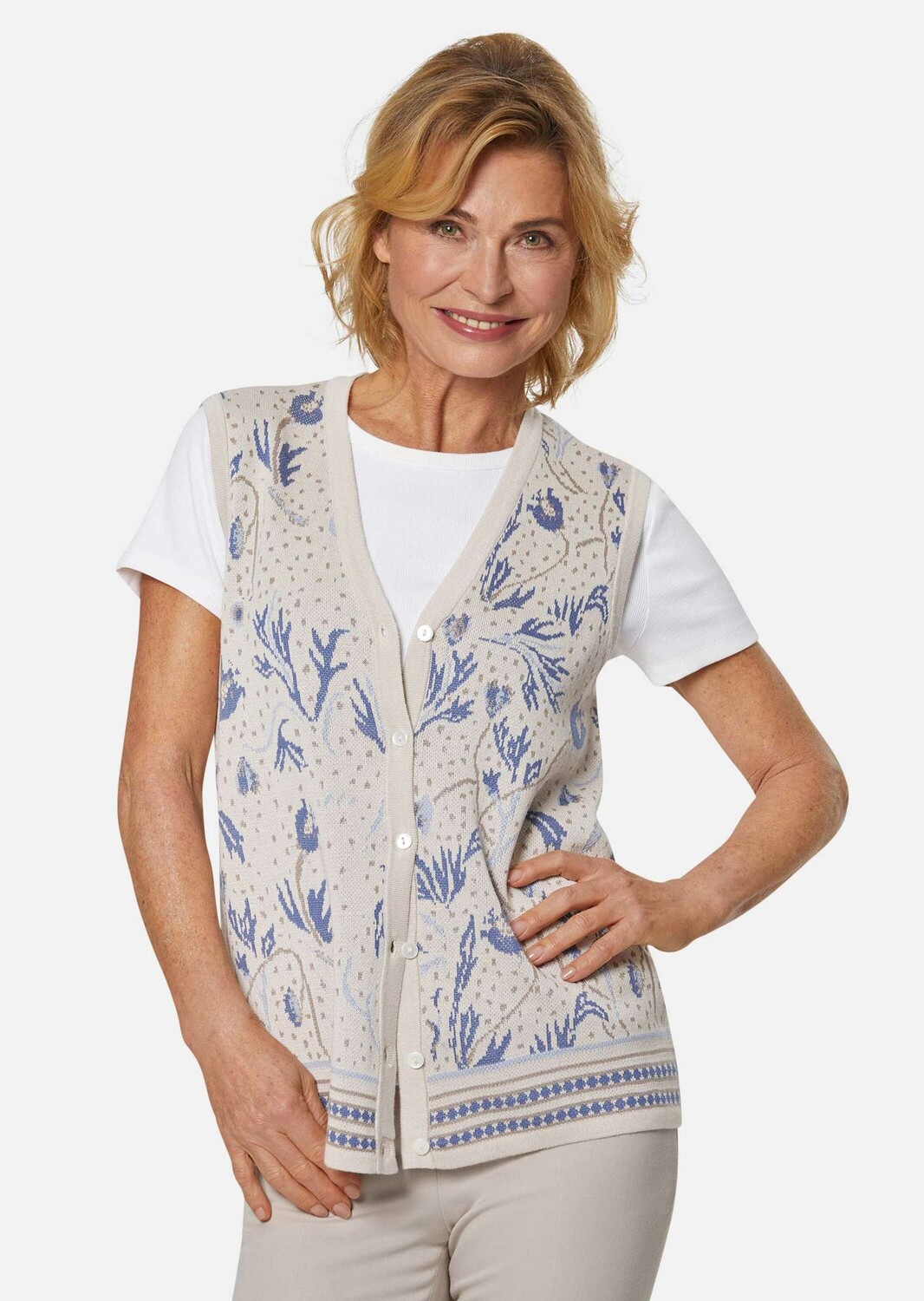 Утепленный жилет GOLDNER Jacquard, цвет sand/blau/taupe/gemustert
Утепленный жилет GOLDNER Jacquard, цвет sand/blau/taupe/gemustert