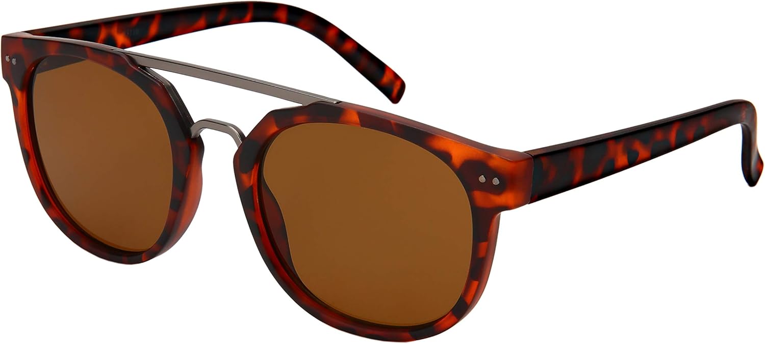 Солнцезащитные очки Edge I-Wear Vintage в круглой оправе с роговым рисунком для женщин и мужчин, овальные солнцезащитные очки для мужчин 53110-FLSD-3(MDEMI.sd2) EDGEIWEAR, Matte Tortoise Frame/Brown Flat Lens
Солнцезащитные очки Edge I-Wear Vintage в круглой оправе с роговым рисунком для женщин и мужчин, овальные солнцезащитные очки для мужчин 53110-FLSD-3(MDEMI.sd2) EDGEIWEAR, Matte Tortoise Frame/Brown Flat Lens