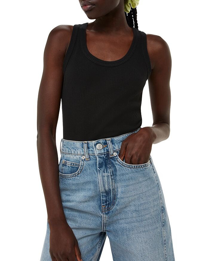 Рубчатая майка Whistles Ultimate с круглым вырезом, черный
Рубчатая майка Whistles Ultimate с круглым вырезом, черный