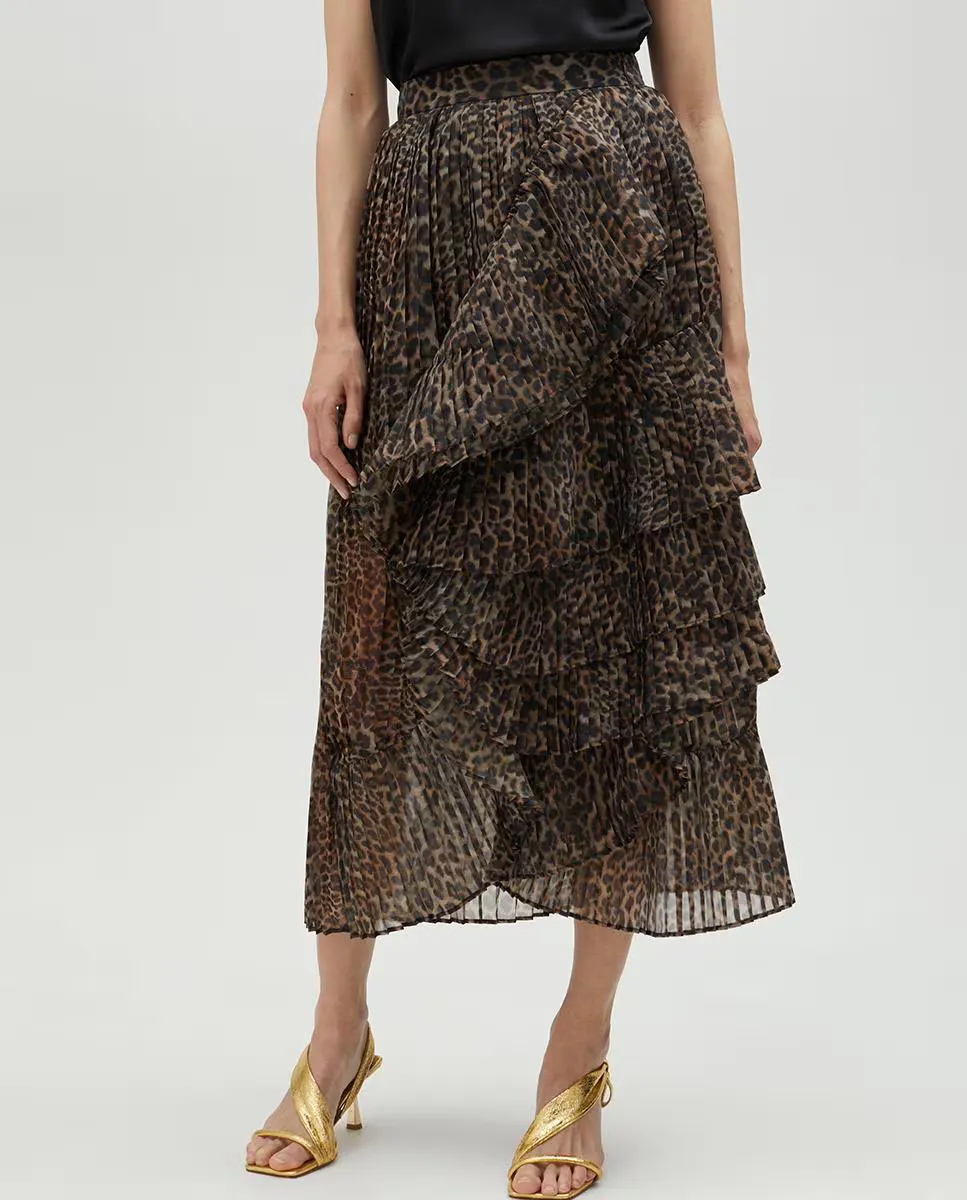 Юбка плиссе с оборками Lola Casademunt, коричневый
Юбка плиссе с оборками Lola Casademunt, коричневый