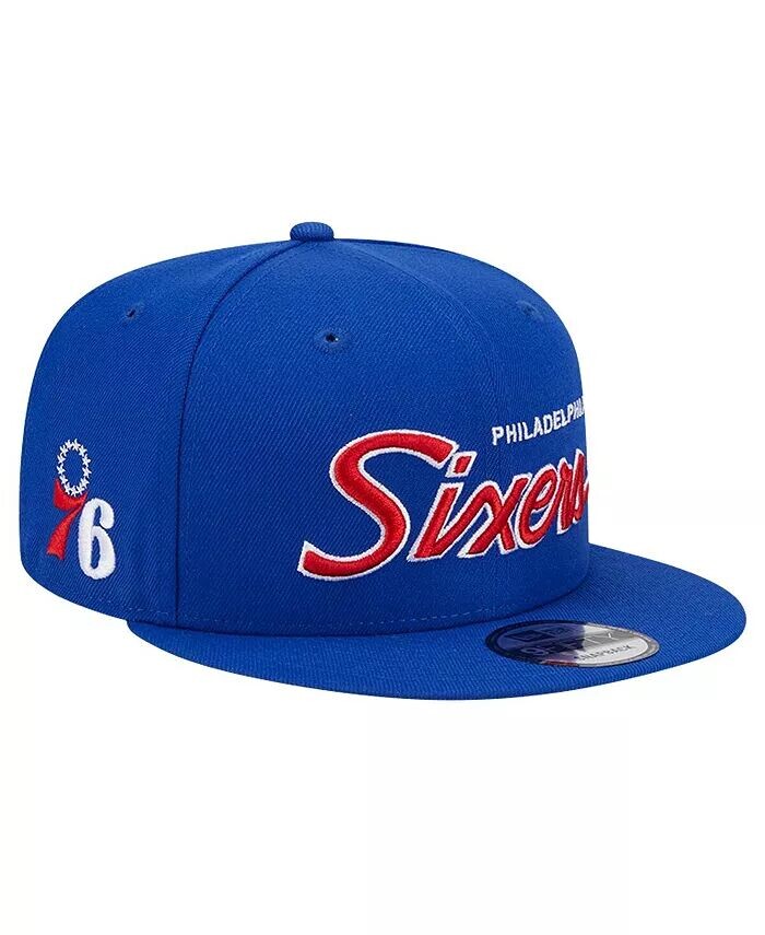 Мужская кепка Snapback 9FIFTY Royal Philadelphia 76ers Evergreen Script с боковой нашивкой New Era, синий
Мужская кепка Snapback 9FIFTY Royal Philadelphia 76ers Evergreen Script с боковой нашивкой New Era, синий