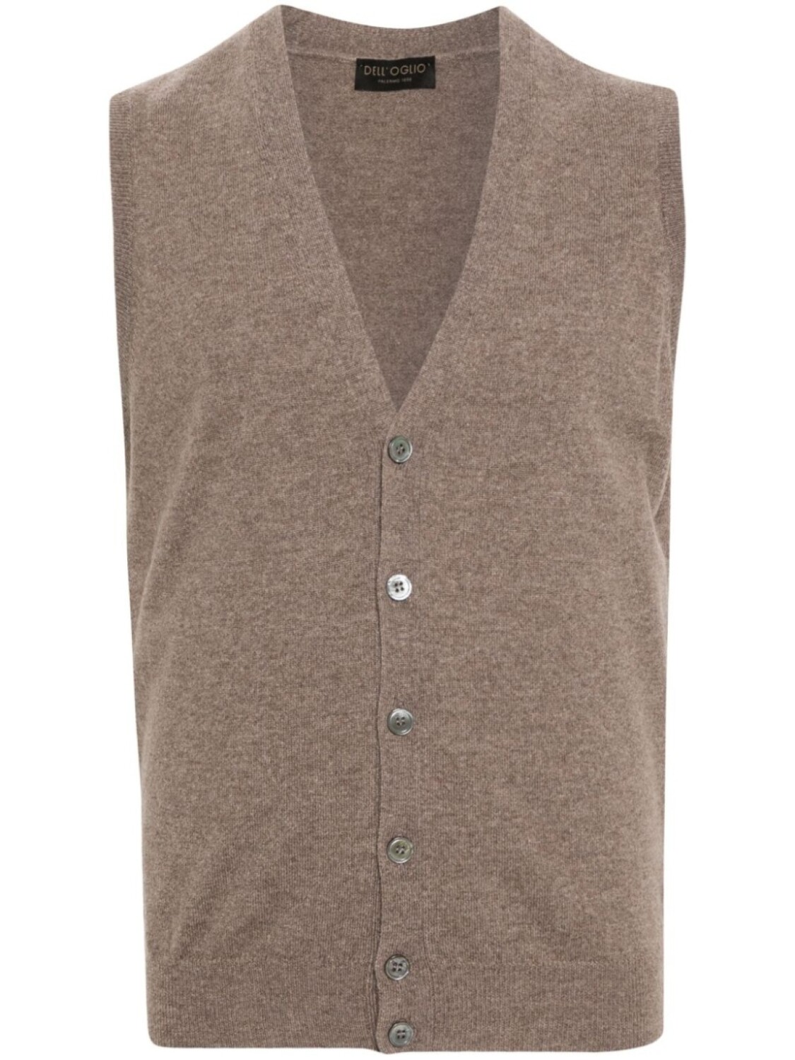 Трикотажный жилет с V-образным вырезом Dell'oglio, нейтральный цвет
Трикотажный жилет с V-образным вырезом Dell'oglio, нейтральный цвет