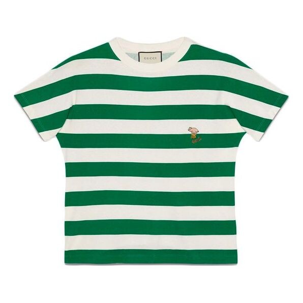Футболка piggy sticker striped short sleeve for men green Gucci, зеленый
Футболка piggy sticker striped short sleeve for men green Gucci, зеленый