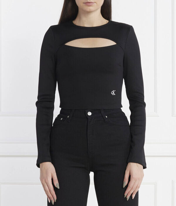 Лонгслив женский Calvin Klein Jeans с разрезом на груди, черный
Лонгслив женский Calvin Klein Jeans с разрезом на груди, черный