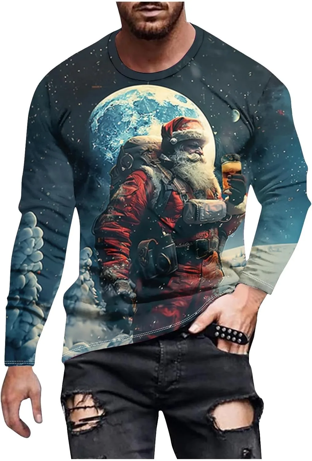 Футболка с длинным рукавом Funny Christmas с принтом Santa
Футболка с длинным рукавом Funny Christmas с принтом Santa