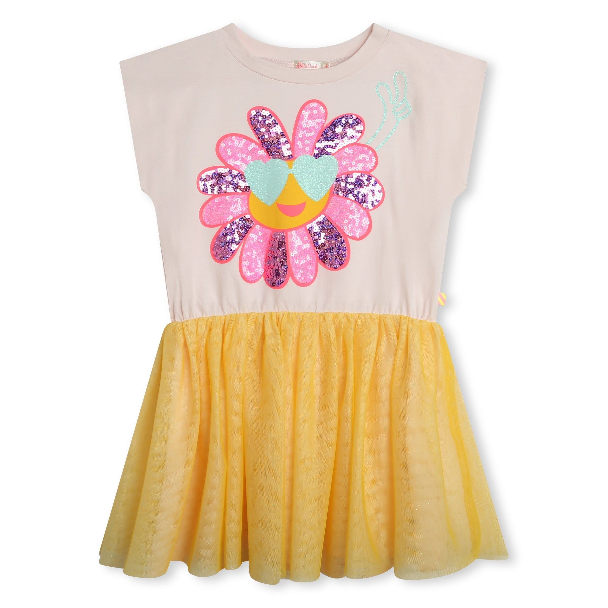 Разноцветное платье с короткими рукавами Billieblush, цвет multi 
Разноцветное платье с короткими рукавами Billieblush, цвет multi