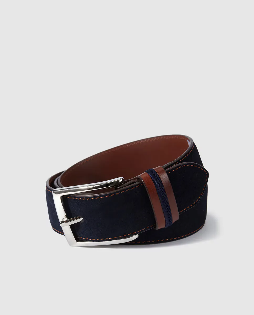 Мужской ремень из замши темно-синего цвета Emidio Tucci, синий
Мужской ремень из замши темно-синего цвета Emidio Tucci, синий