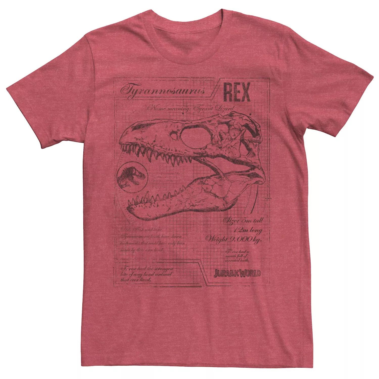 Мужская футболка Jurassic World Two T-Rex с винтажным рисунком Licensed Character
Мужская футболка Jurassic World Two T-Rex с винтажным рисунком Licensed Character