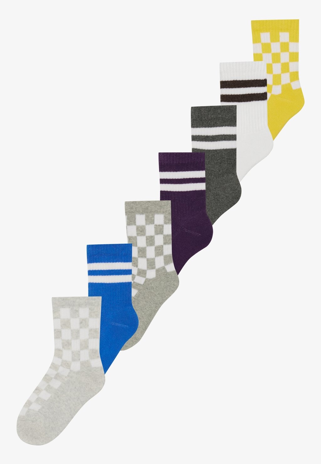 Носки Unisex 7 Pack Yourturn Kids, цвет white/purple/blue
Носки Unisex 7 Pack Yourturn Kids, цвет white/purple/blue