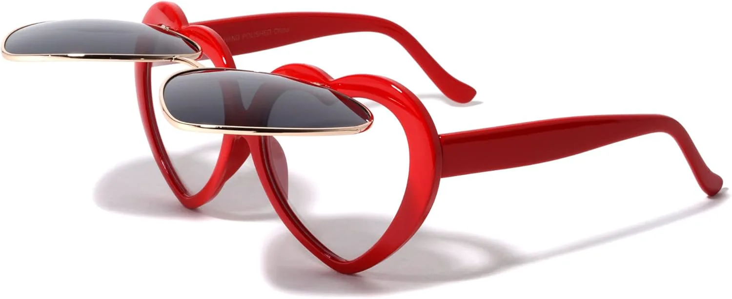 Набор из 3 солнцезащитных очков с откидными линзами, закругленными краями, в ретро-форме сердца, пластиковый чехол в комплекте. PT0257-HEART-PK Generic, Red-pink-gold
Набор из 3 солнцезащитных очков с откидными линзами, закругленными краями, в ретро-форме сердца, пластиковый чехол в комплекте. PT0257-HEART-PK Generic, Red-pink-gold