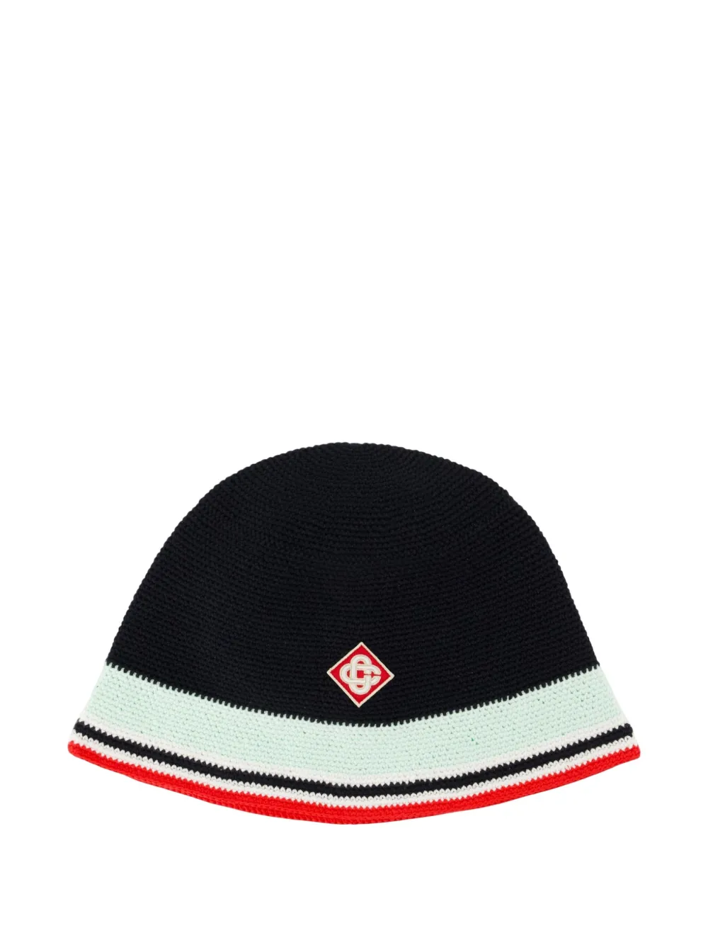 Панама в технике кроше с полосками Casablanca, черный
Панама в технике кроше с полосками Casablanca, черный