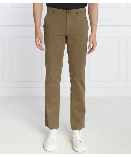 Брюки чинос Slim fit Boss Orange, зеленый 
Брюки чинос Slim fit Boss Orange, зеленый