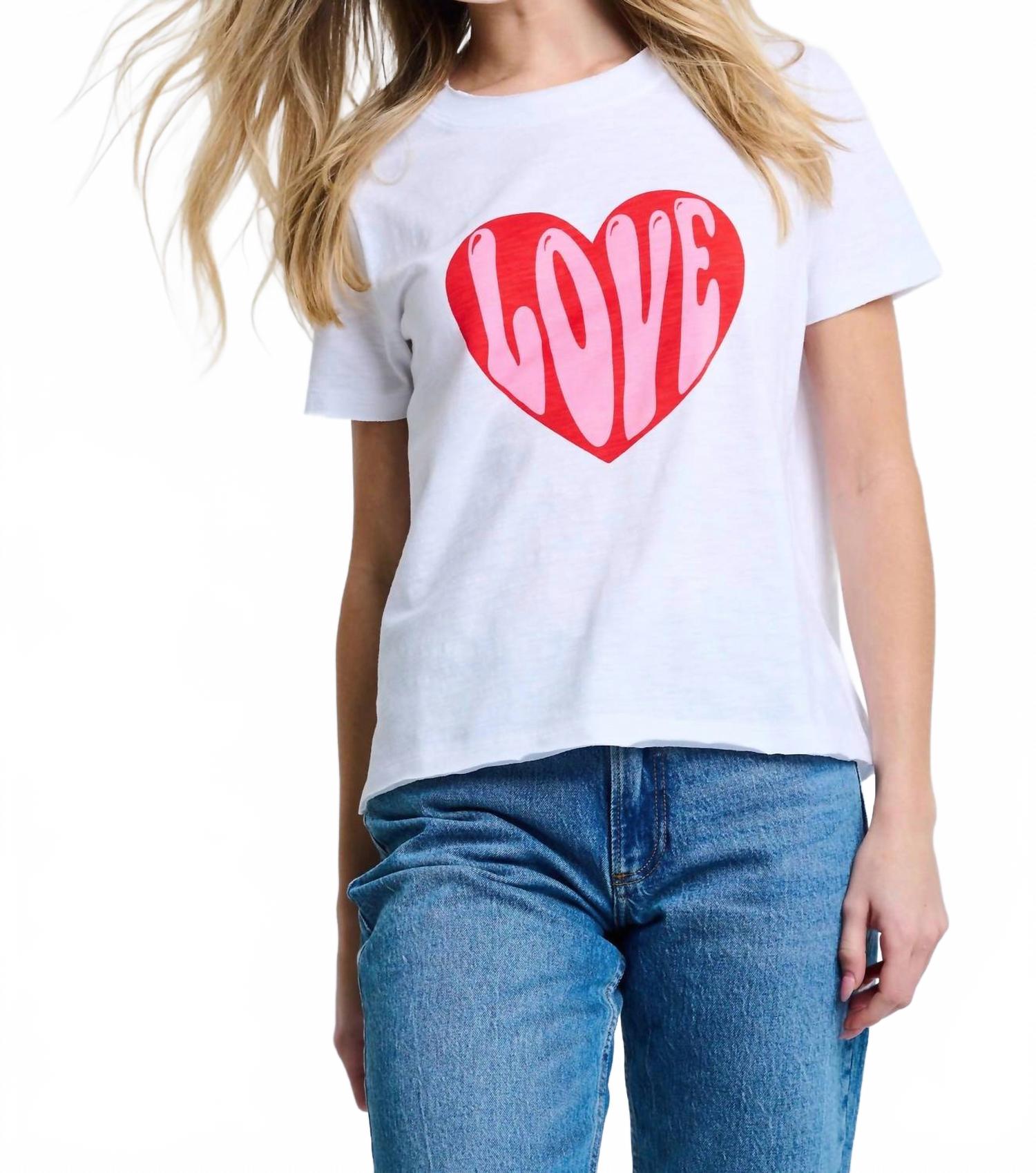 Футболка с принтом в виде сердца в белом цвете LISA TODD
Футболка с принтом в виде сердца в белом цвете LISA TODD