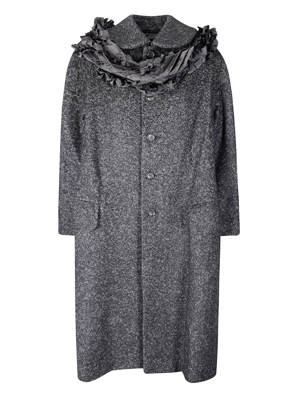 Пальто с оборками Comme Des Garcons, черный
Пальто с оборками Comme Des Garcons, черный