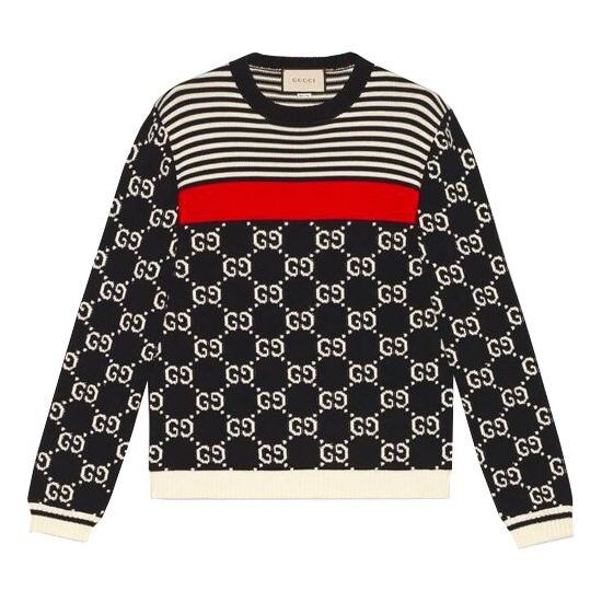 Свитер men's gg logo striped knit sweater darkblue Gucci, синий
Свитер men's gg logo striped knit sweater darkblue Gucci, синий