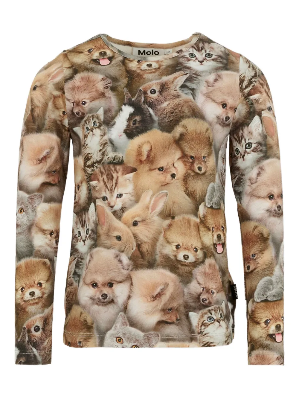 Футболка с длинными рукавами и анималистичным принтом Molo, коричневый
Футболка с длинными рукавами и анималистичным принтом Molo, коричневый