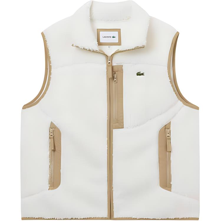 LACOSTE Шерповый жилет, White/Camel
LACOSTE Шерповый жилет, White/Camel