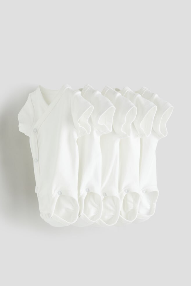 В упаковке 5 боди с запахом H&M, белый
В упаковке 5 боди с запахом H&M, белый