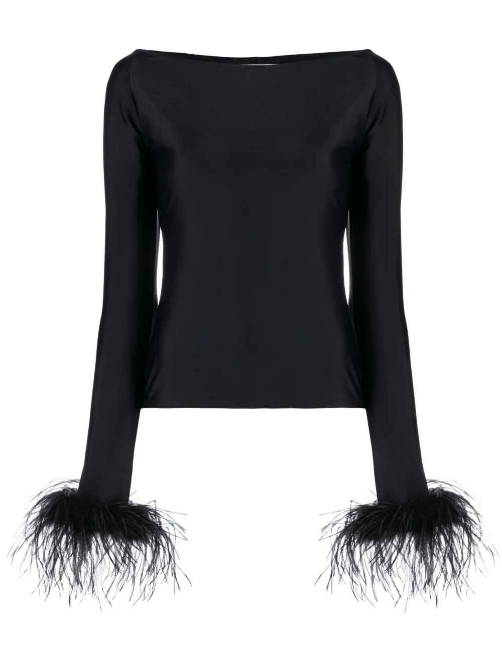Топ с длинными рукавами и перьями Atu Body Couture, черный
Топ с длинными рукавами и перьями Atu Body Couture, черный