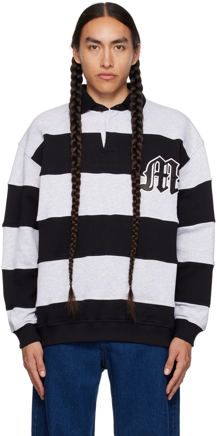 Серая легкая футболка-поло с длинным рукавом в полоску MSGM, Серый, Серая легкая футболка-поло с длинным рукавом в полоску MSGM
Серая легкая футболка-поло с длинным рукавом в полоску MSGM, Серый, Серая легкая футболка-поло с длинным рукавом в полоску MSGM