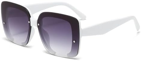 Солнцезащитные очки без оправы квадратной формы 2026 года для женщин, винтажный стиль, большие солнцезащитные очки для мужчин и женщин с защитой от УФ-излучения UV400 MTZJH, White
Солнцезащитные очки без оправы квадратной формы 2026 года для женщин, винтажный стиль, большие солнцезащитные очки для мужчин и женщин с защитой от УФ-излучения UV400 MTZJH, White