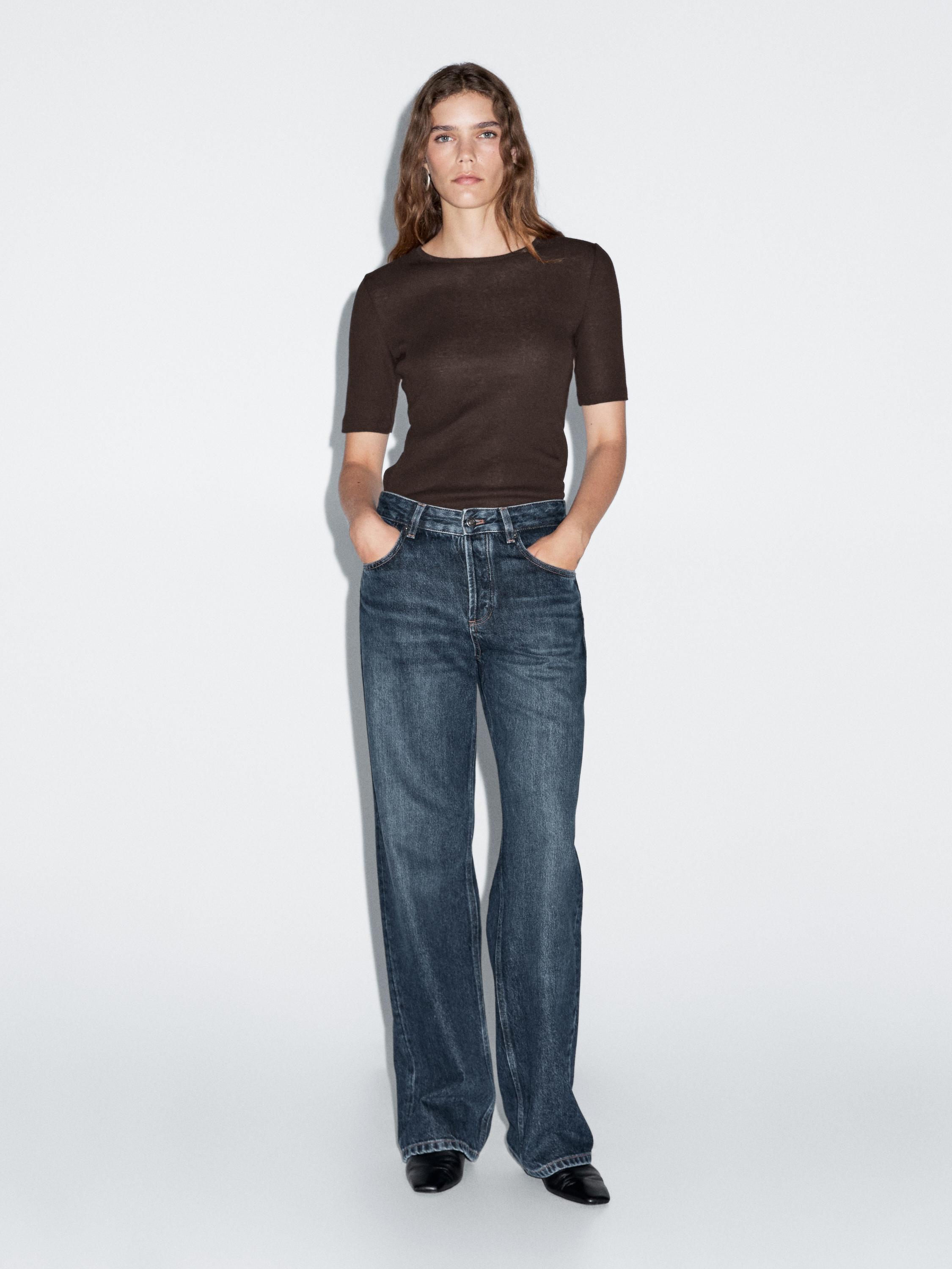 Футболка с короткими рукавами из хлопковой смеси Massimo Dutti, коричневый
Футболка с короткими рукавами из хлопковой смеси Massimo Dutti, коричневый