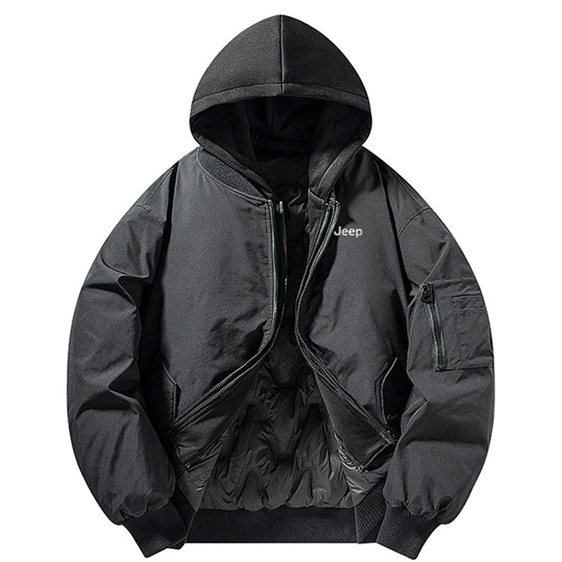 Пуховик Unisex с капюшоном утепленный Mock Two Piece Jeep, черный (90% duck down)
Пуховик Unisex с капюшоном утепленный Mock Two Piece Jeep, черный (90% duck down)