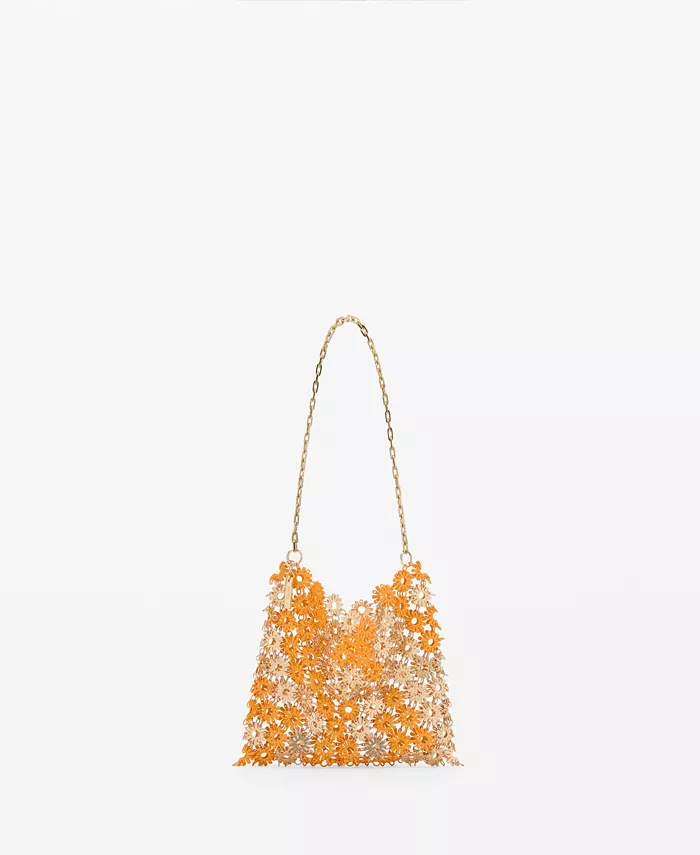 Женская сумка через плечо Metallic Flower с металлическим цветком MANGO, оранжевый
Женская сумка через плечо Metallic Flower с металлическим цветком MANGO, оранжевый