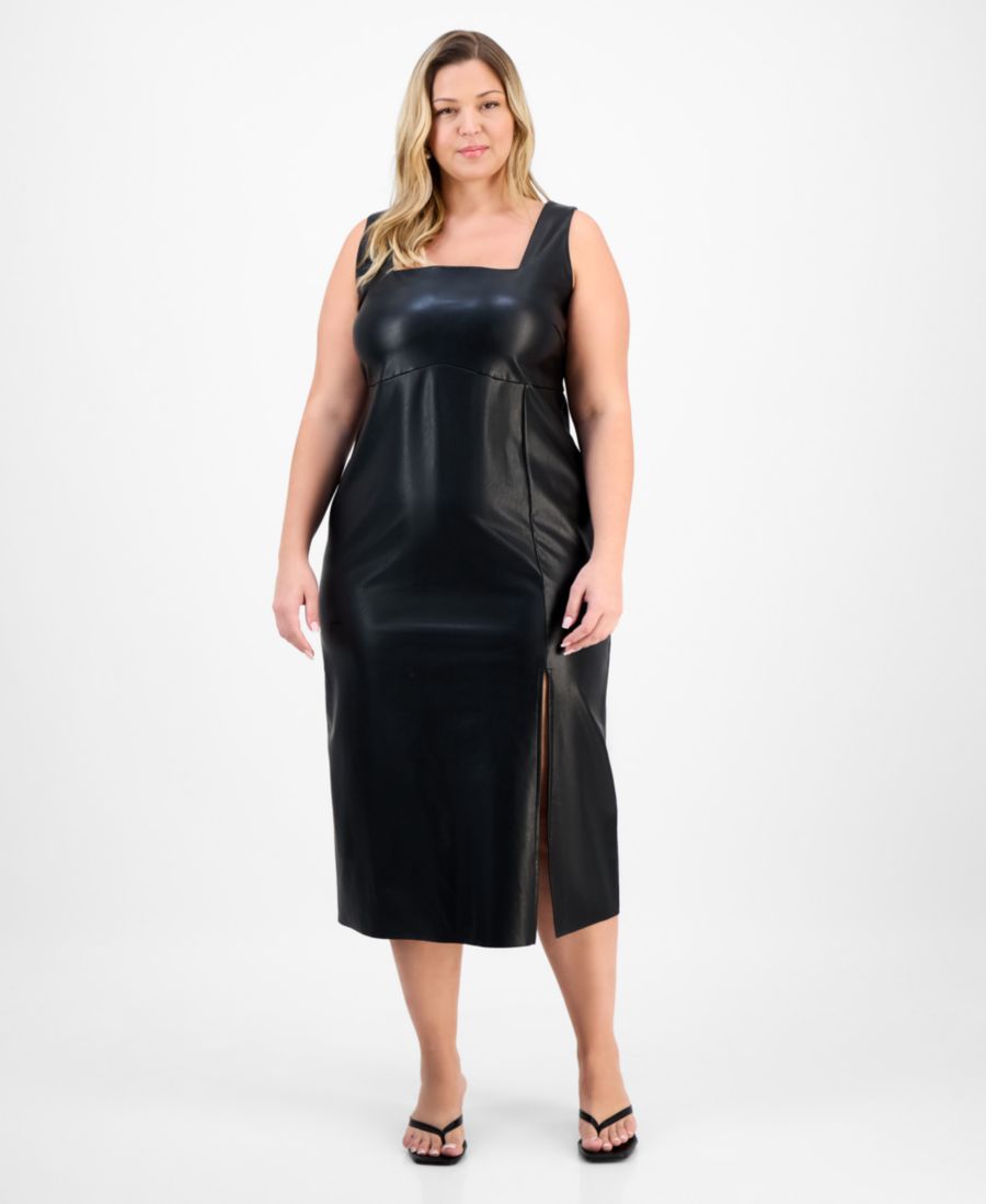 Модное миди-платье большого размера из искусственной кожи Bar III, Black
Модное миди-платье большого размера из искусственной кожи Bar III, Black