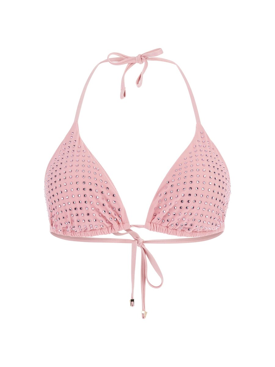 Треугольный бикини-топ GUESS, розовый 
Треугольный бикини-топ GUESS, розовый
