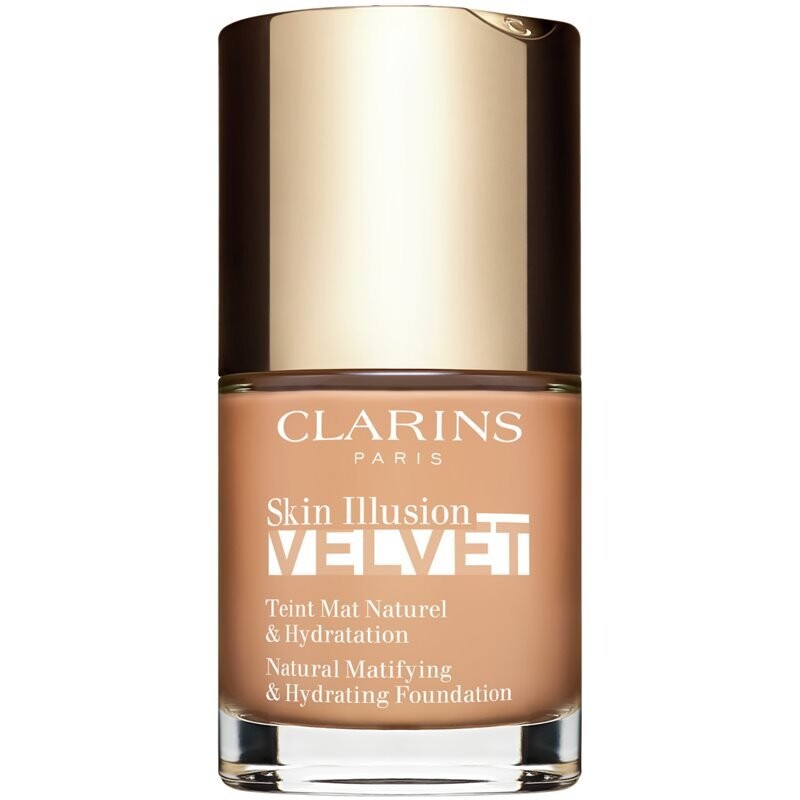 Clarins Skin Illusion Velvet, жидкая тональная основа с матовым финишем и питательным эффектом, оттенок 109С, 30 мл
Clarins Skin Illusion Velvet, жидкая тональная основа с матовым финишем и питательным эффектом, оттенок 109С, 30 мл