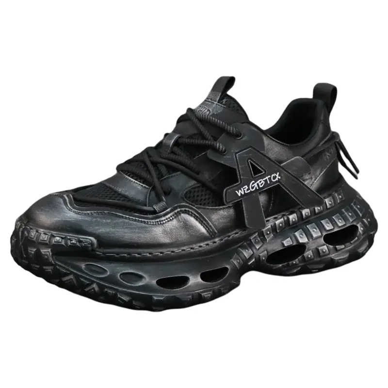 Низкие массивные кроссовки мужские ZUOSAISI, Black 
Низкие массивные кроссовки мужские ZUOSAISI, Black