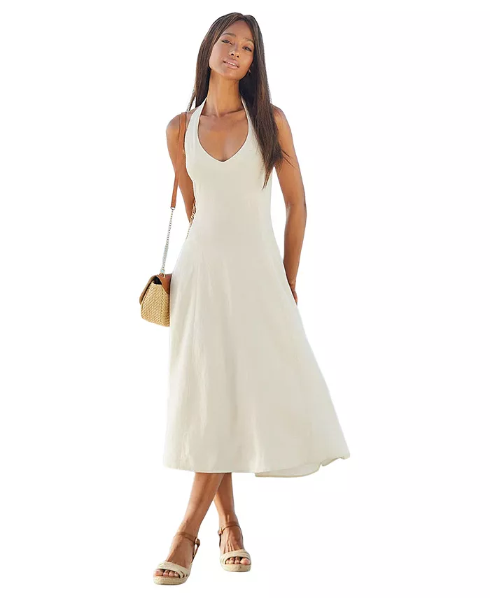 Женское струящееся платье с халтер-воротом LASCANA, коричневый/бежевый
Женское струящееся платье с халтер-воротом LASCANA, коричневый/бежевый