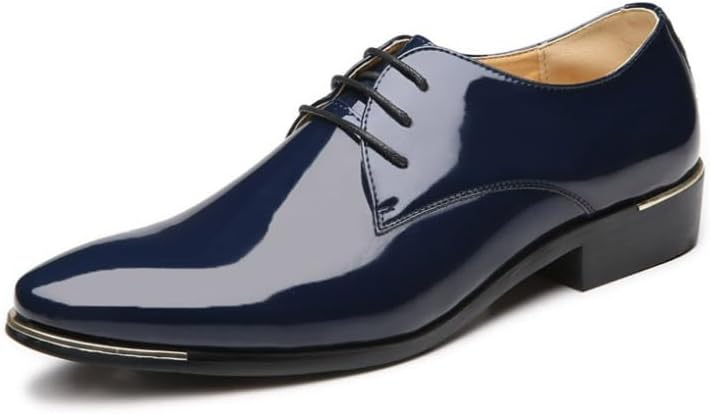 Мужские туфли из лакированной кожи с острым носком для официальных и повседневных мероприятий, свадьбы Waolsu, синий
Мужские туфли из лакированной кожи с острым носком для официальных и повседневных мероприятий, свадьбы Waolsu, синий