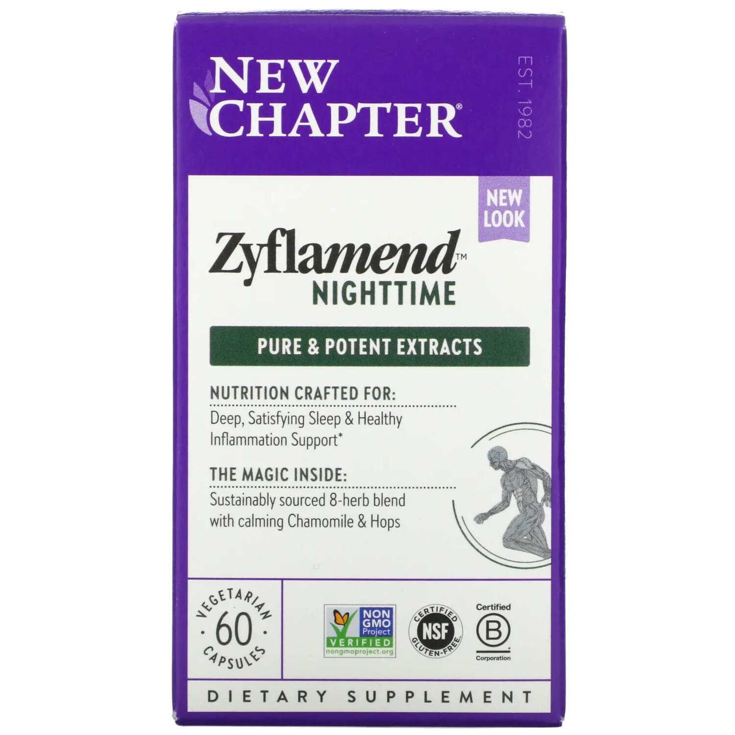 New Chapter Zyflamend Nighttime 60 Vegetarian Capsules
New Chapter Zyflamend Nighttime 60 Vegetarian Capsules