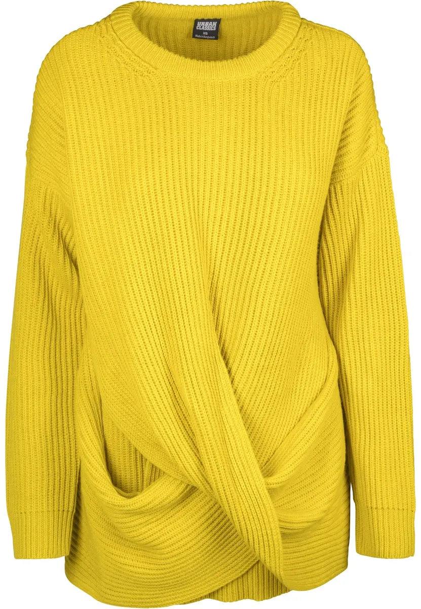 Свитер с круглым вырезом URBAN CLASSICS " Urban Classics Ladies Wrapped Sweater", цвет Lemonmustard 
Свитер с круглым вырезом URBAN CLASSICS " Urban Classics Ladies Wrapped Sweater", цвет Lemonmustard