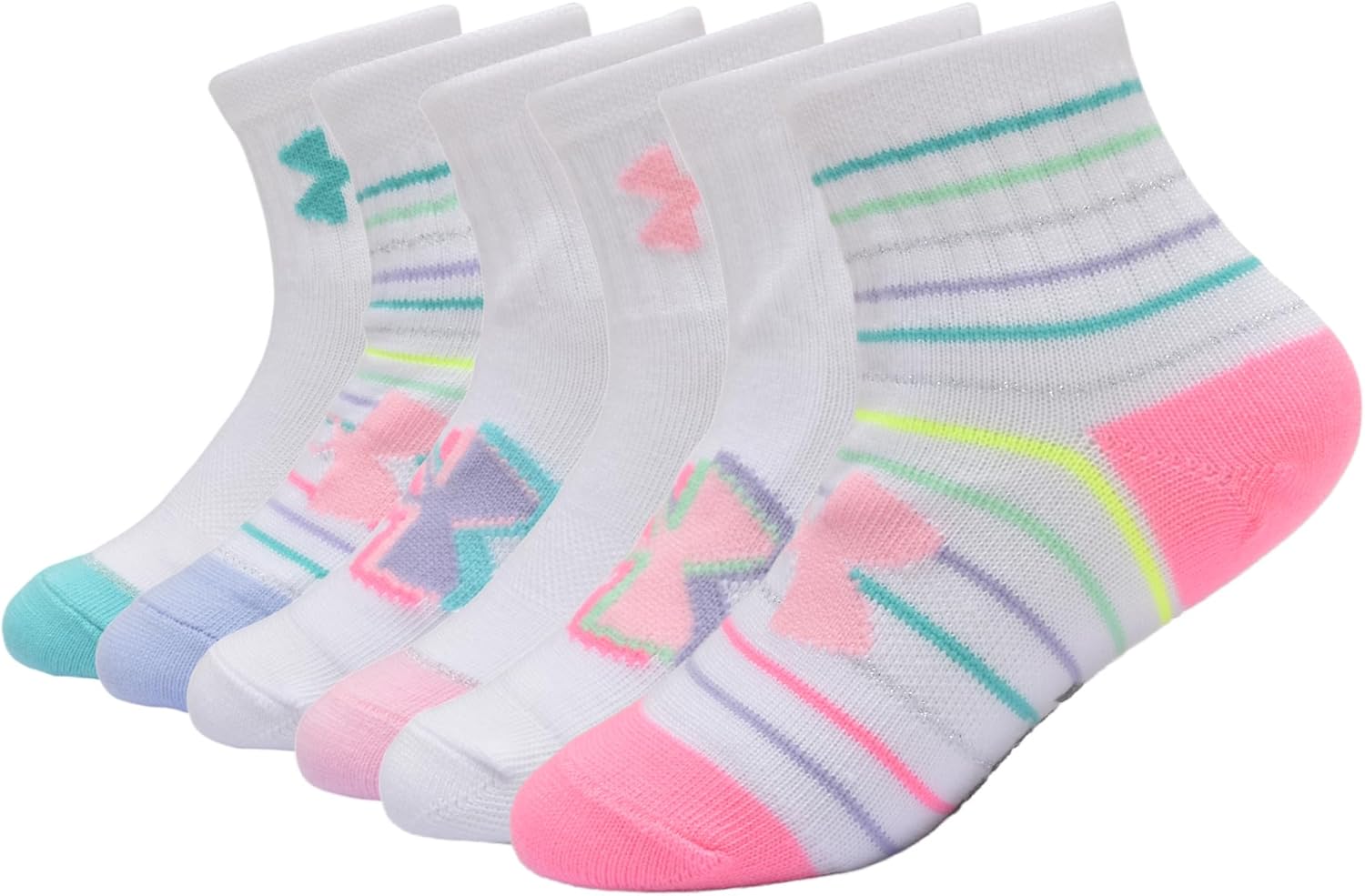 Детские носки Under Armour Multi Pack Quarter, Rainbow Bright
Детские носки Under Armour Multi Pack Quarter, Rainbow Bright