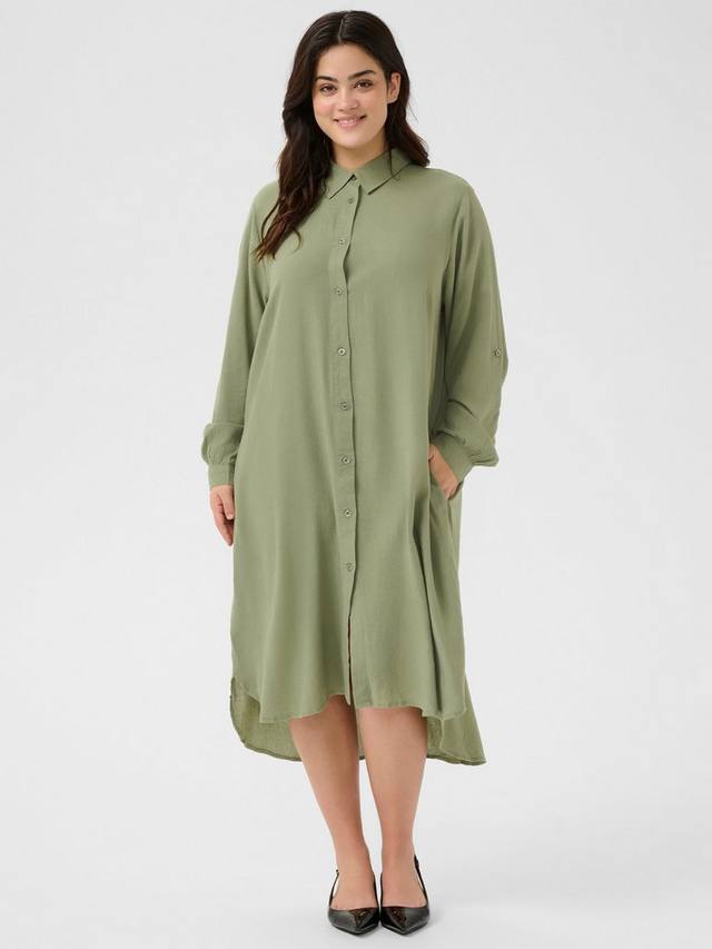 Платье-рубашка mille KAFFE Curve, зеленый
Платье-рубашка mille KAFFE Curve, зеленый